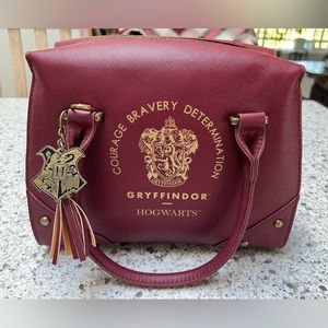 Bioworld Harry Potter Purse Hogwarts Houses Top Handle Satchel - Gryffindor